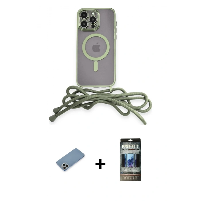 MARSİLYAN™- iPhone 12 Pro Kılıf Eksen Özel Seri - Siyah 34D Hayalet Izgaralı Cam + Shine Kamera Lens Koruma Cam - GS