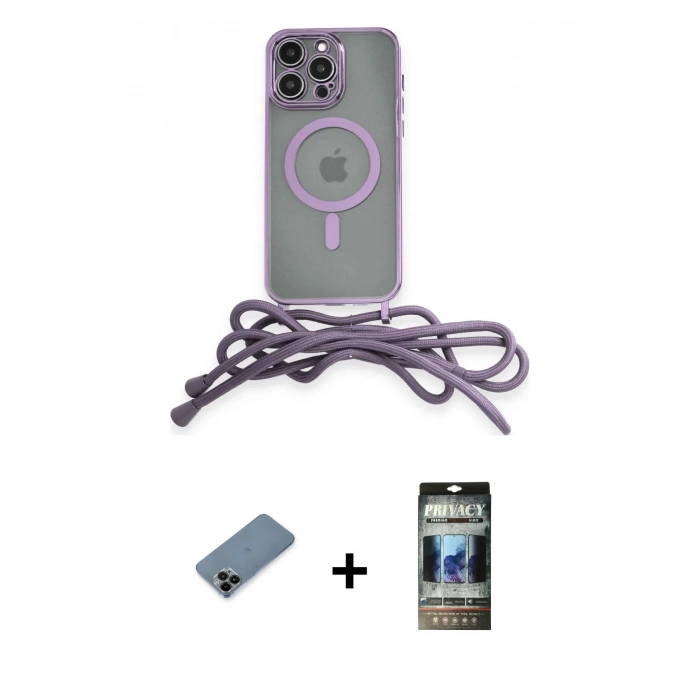 MARSİLYAN™- iPhone 12 Pro Kılıf Eksen Özel Seri - Siyah 34D Hayalet Izgaralı Cam + Shine Kamera Lens Koruma Cam - SH