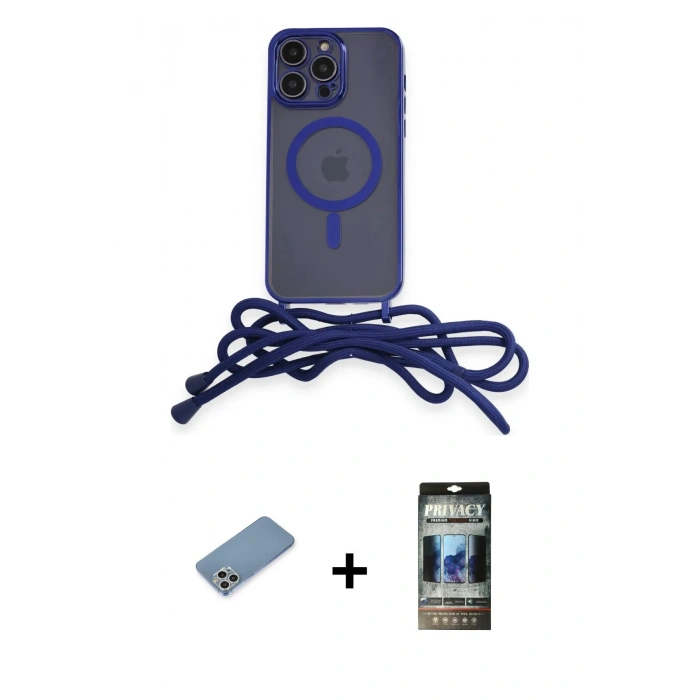 MARSİLYAN™- iPhone 12 Pro Kılıf Eksen Özel Seri - Siyah 34D Hayalet Izgaralı Cam + Shine Kamera Lens Koruma Cam - GS