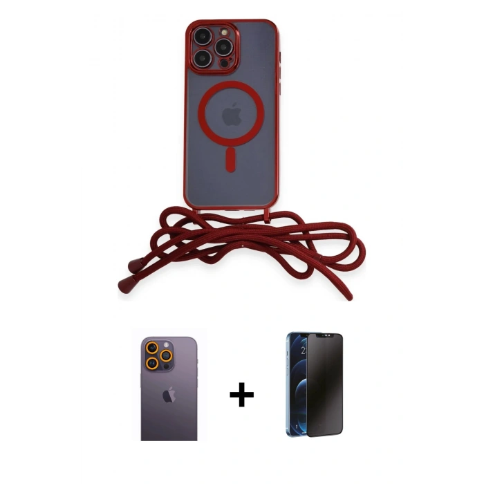 MARSİLYAN™- iPhone 12 Pro Kılıf Eksen Özel Seri - Siyah 3D Antistatik Hayalet Cam Ekran Koruyucu + Neon Fosforlu Kamera Lens - SI
