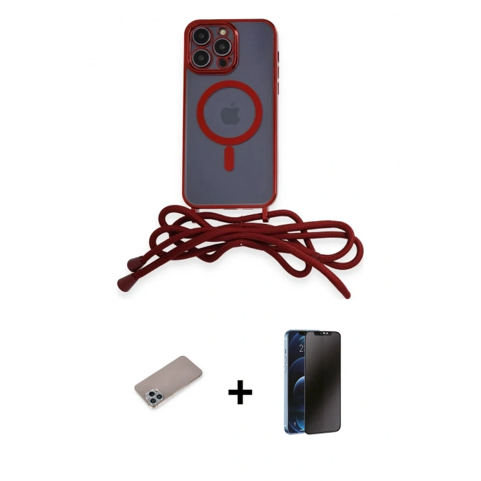 MARSİLYAN™- iPhone 12 Pro Kılıf Eksen Özel Seri - Siyah 3D Antistatik Hayalet Cam Ekran Koruyucu + Shine Kamera Lens Koruma Cam - SABE