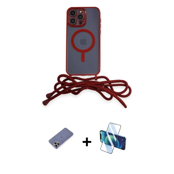 MARSİLYAN™- iPhone 12 Pro Kılıf Eksen Özel Seri - Siyah 3D Antistatik Seramik Nano Ekran Koruyucu + Metal Kamera Lens Koruma Cam - GD