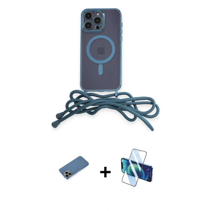 MARSİLYAN™- iPhone 12 Pro Kılıf Eksen Özel Seri - Siyah 3D Antistatik Seramik Nano Ekran Koruyucu + Shine Kamera Lens Koruma Cam - GD