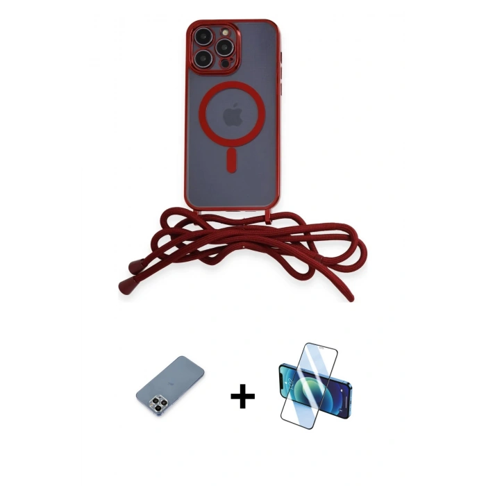 MARSİLYAN™- iPhone 12 Pro Kılıf Eksen Özel Seri - Siyah 3D Antistatik Seramik Nano Ekran Koruyucu + Metal Kamera Lens Koruma Cam - GS