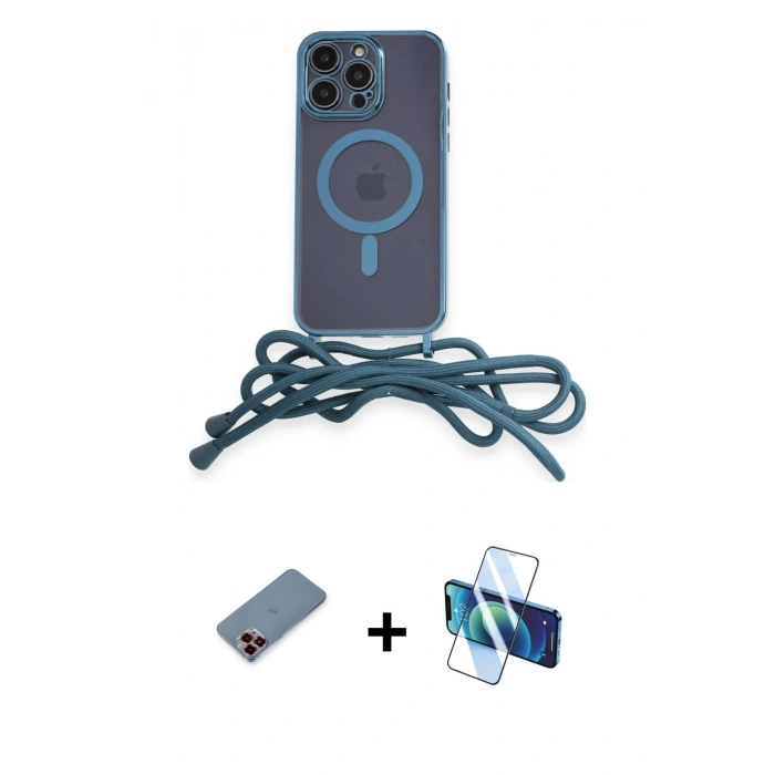 MARSİLYAN™- iPhone 12 Pro Kılıf Eksen Özel Seri - Siyah 3D Antistatik Seramik Nano Ekran Koruyucu + Metal Kamera Lens Koruma Cam - KI