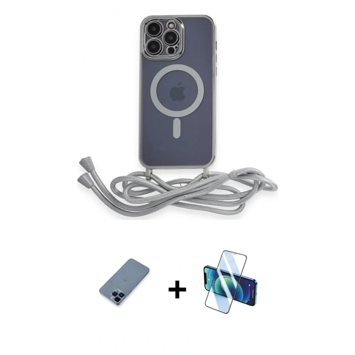 MARSİLYAN™- iPhone 12 Pro Kılıf Eksen Özel Seri - Siyah 3D Antistatik Seramik Nano Ekran Koruyucu + Metal Kamera Lens Koruma Cam - MI