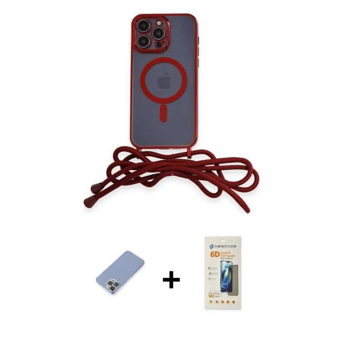 MARSİLYAN™- iPhone 12 Pro Kılıf Eksen Özel Seri - Siyah 6D Mat Seramik Hayalet Nano Ekran Koruyucu + Metal Kamera Lens Koruma Cam - KUYL
