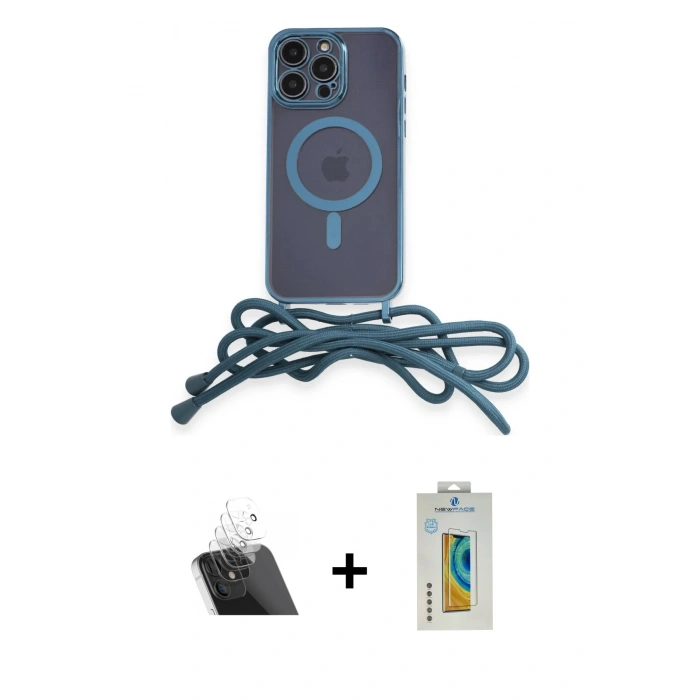 MARSİLYAN™- iPhone 12 Pro Kılıf Eksen Özel Seri - Siyah Polymer Nano Ekran Koruyucu + Kamera Lens Koruma Cam - SF