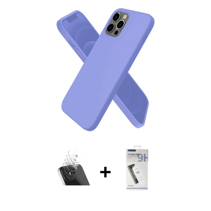 MARSİLYAN™- iPhone 12 Pro Kılıf Kozmos Yansıma Özel Seri - Şeffaf Uv Polymer Nano Ekran Koruyucu + Kamera Lens Koruma Cam - SF