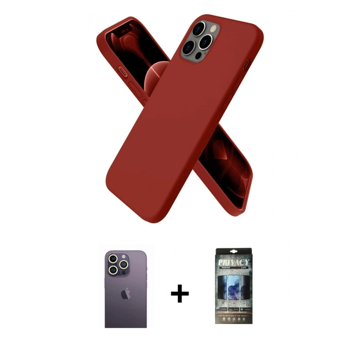 MARSİLYAN™- iPhone 12 Pro Kılıf Kozmos Yansıma Özel Seri - Siyah 34D Hayalet Izgaralı Cam + Neon Fosforlu Kamera Lens - BZ
