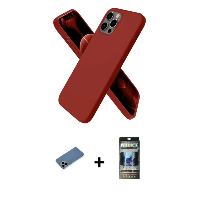 MARSİLYAN™- iPhone 12 Pro Kılıf Kozmos Yansıma Özel Seri - Siyah 34D Hayalet Izgaralı Cam + Shine Kamera Lens Koruma Cam - GD