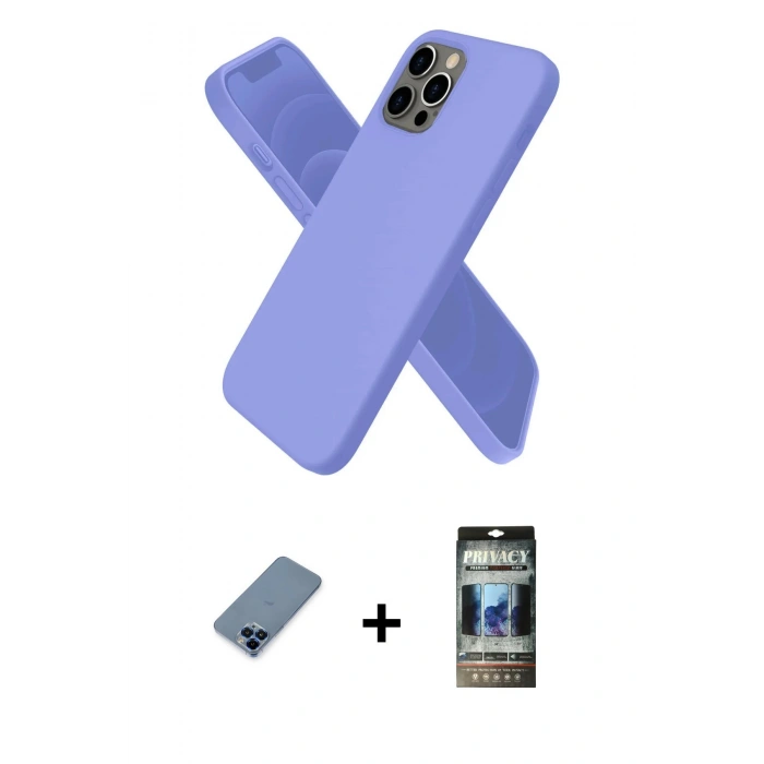 MARSİLYAN™- iPhone 12 Pro Kılıf Kozmos Yansıma Özel Seri - Siyah 34D Hayalet Izgaralı Cam + Metal Kamera Lens Koruma Cam - MI