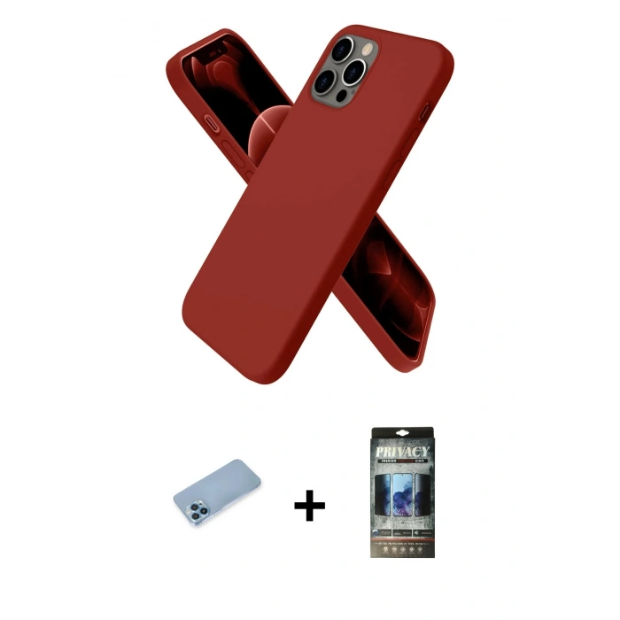 MARSİLYAN™- iPhone 12 Pro Kılıf Kozmos Yansıma Özel Seri - Siyah 34D Hayalet Izgaralı Cam + Shine Kamera Lens Koruma Cam - MI