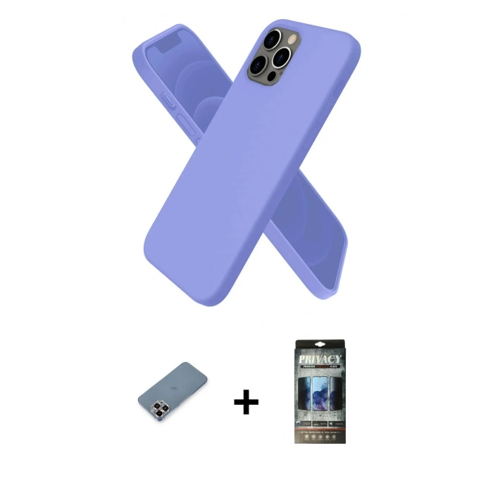 MARSİLYAN™- iPhone 12 Pro Kılıf Kozmos Yansıma Özel Seri - Siyah 34D Hayalet Izgaralı Cam + Metal Kamera Lens Koruma Cam - MR