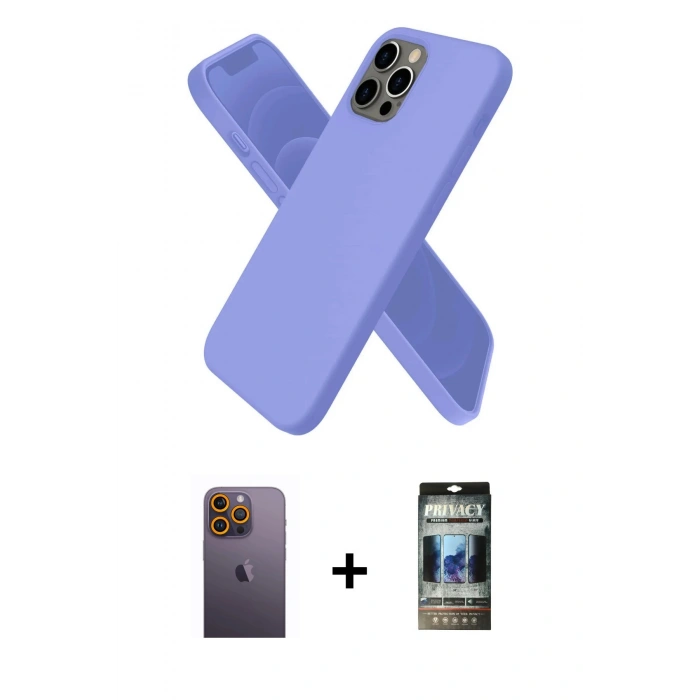 MARSİLYAN™- iPhone 12 Pro Kılıf Kozmos Yansıma Özel Seri - Siyah 34D Hayalet Izgaralı Cam + Neon Fosforlu Kamera Lens - SI