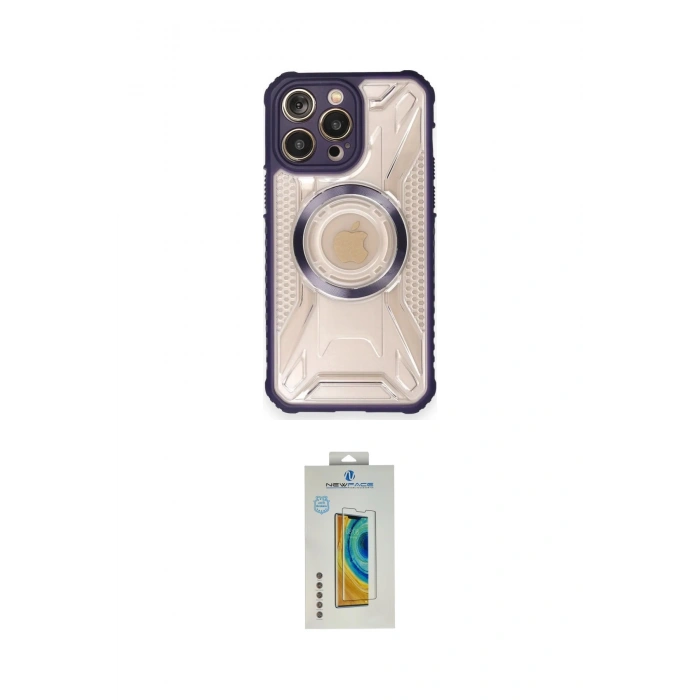 MARSİLYAN™- iPhone 12 Pro Kılıf Kutup Modern - Siyah Polymer Nano Ekran Koruyucu