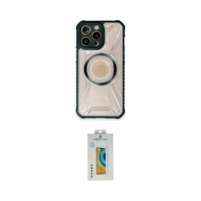 MARSİLYAN™- iPhone 12 Pro Kılıf Kutup Modern - Siyah Polymer Nano Ekran Koruyucu