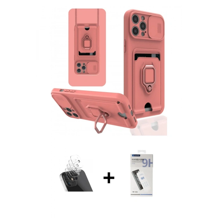 MARSİLYAN™- iPhone 12 Pro Kılıf Vadi Form Prime - Şeffaf Uv Polymer Nano Ekran Koruyucu + Kamera Lens Koruma Cam - SF