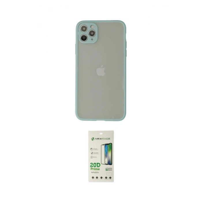 MARSİLYAN™- iPhone 12 Pro Max Kılıf Ahenk Çizgi Serisi - Siyah 20D Premium Cam Ekran Koruyucu