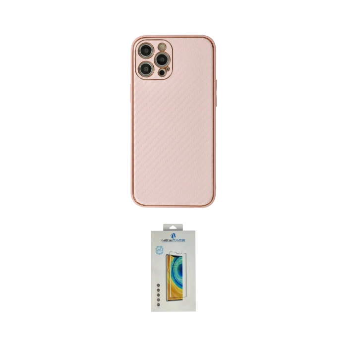 MARSİLYAN™- iPhone 12 Pro Max Kılıf Ahenk Işık - Siyah Polymer Nano Ekran Koruyucu