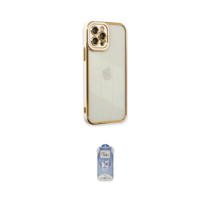 MARSİLYAN™- iPhone 12 Pro Max Kılıf Çekirdek Klasik Serisi - Siyah Joko Magic 5D Cam