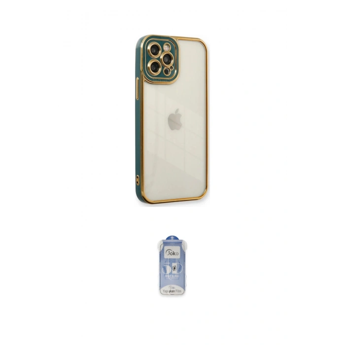 MARSİLYAN™- iPhone 12 Pro Max Kılıf Çekirdek Klasik Serisi - Siyah Joko Magic 5D Cam