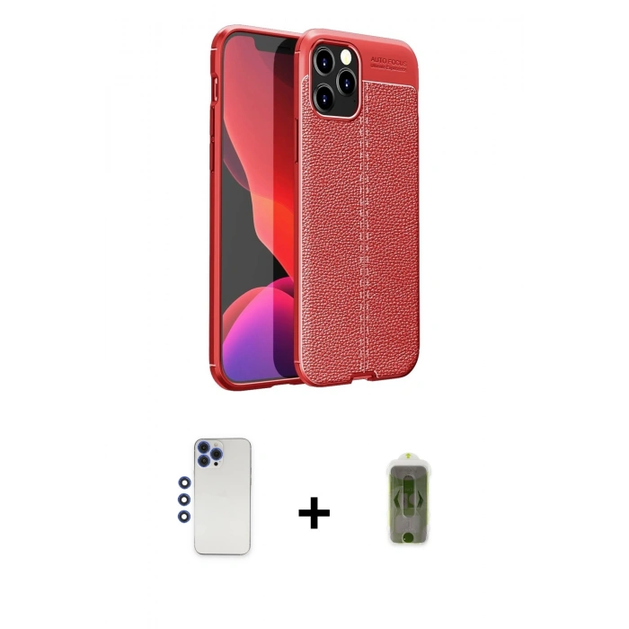 MARSİLYAN™- iPhone 12 Pro Max Kılıf Doruk Klasik Özel Seri - Siyah Joko Magic 5D Hayalet Cam + Shine Kamera Lens - LT