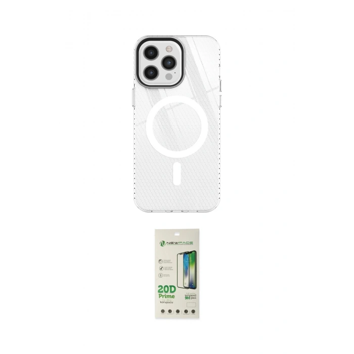 MARSİLYAN™- iPhone 12 Pro Max Kılıf Doruk Prime - Siyah 20D Premium Cam Ekran Koruyucu