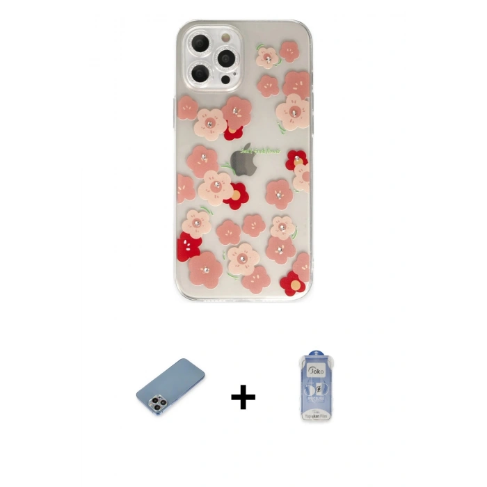 MARSİLYAN™- iPhone 12 Pro Max Kılıf Eksen Asil Prime - Siyah Joko Magic 5D Cam + Shine Kamera Lens Koruma Cam - GI