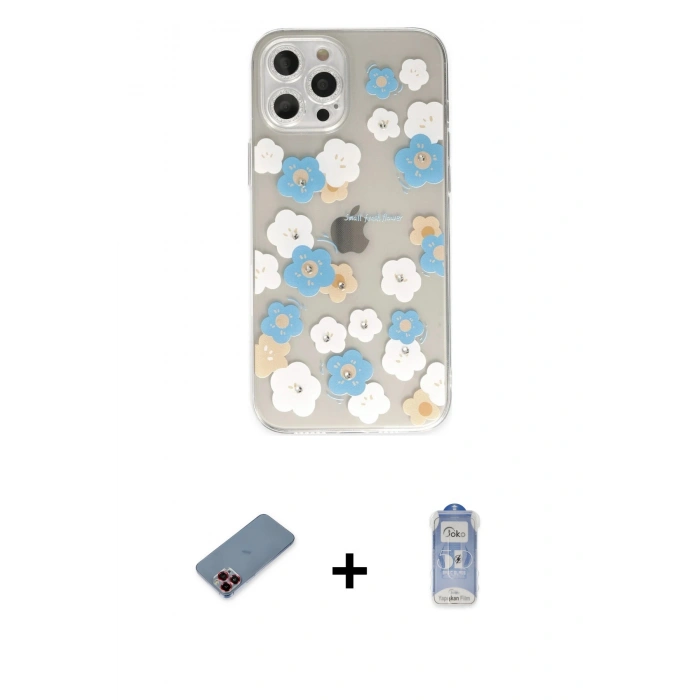MARSİLYAN™- iPhone 12 Pro Max Kılıf Eksen Asil Prime - Siyah Joko Magic 5D Cam + Metal Kamera Lens Koruma Cam - KI