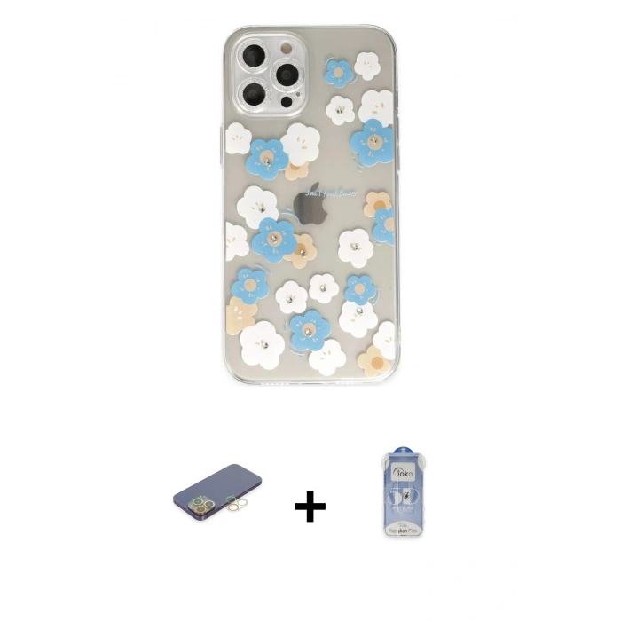 MARSİLYAN™- iPhone 12 Pro Max Kılıf Eksen Asil Prime - Siyah Joko Magic 5D Cam + Sarı Renkli Kamera Lens Koruma Cam