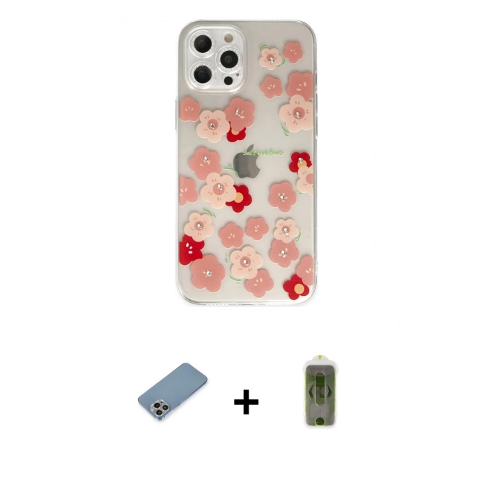MARSİLYAN™- iPhone 12 Pro Max Kılıf Eksen Asil Prime - Siyah Joko Magic 5D Hayalet Cam + Shine Kamera Lens Koruma Cam - GI