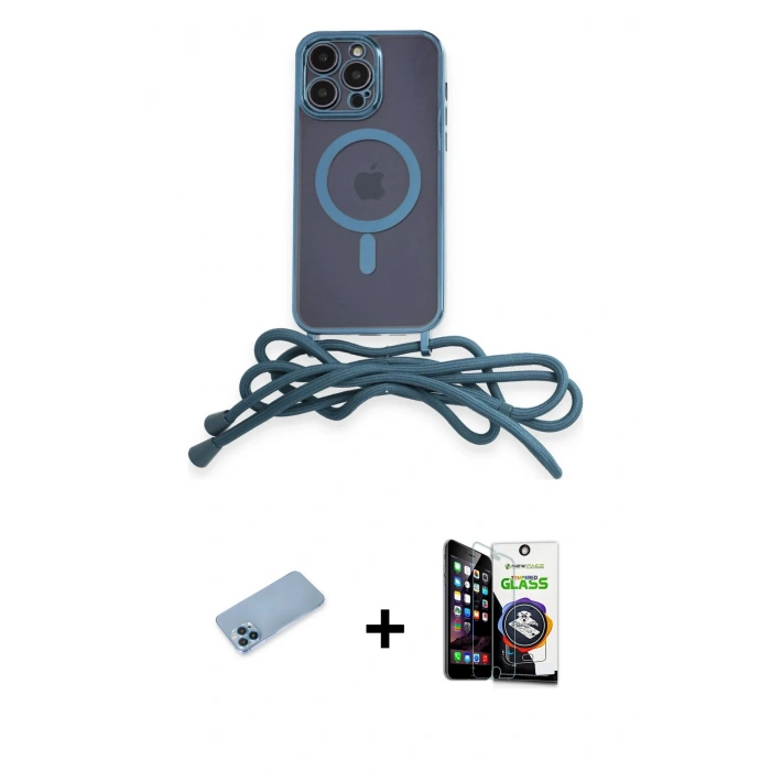 MARSİLYAN™- iPhone 12 Pro Max Kılıf Eksen Özel Seri - Şeffaf Temperli Cam Ekran Koruyucu + Shine Kamera Lens Koruma Cam - MI