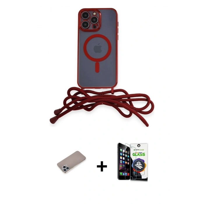 MARSİLYAN™- iPhone 12 Pro Max Kılıf Eksen Özel Seri - Şeffaf Temperli Cam Ekran Koruyucu + Sierra Blue Shine Kamera Lens Koruma Cam