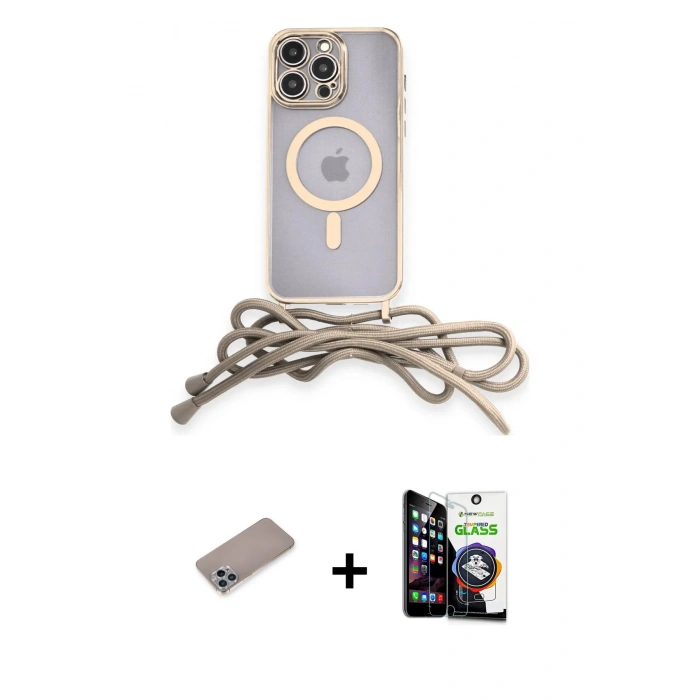 MARSİLYAN™- iPhone 12 Pro Max Kılıf Eksen Özel Seri - Şeffaf Temperli Cam Ekran Koruyucu + Sierra Blue Shine Kamera Lens Koruma Cam
