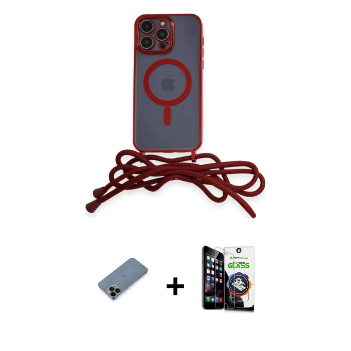 MARSİLYAN™- iPhone 12 Pro Max Kılıf Eksen Özel Seri - Şeffaf Temperli Cam Ekran Koruyucu + Siyah Shine Kamera Lens Koruma Cam
