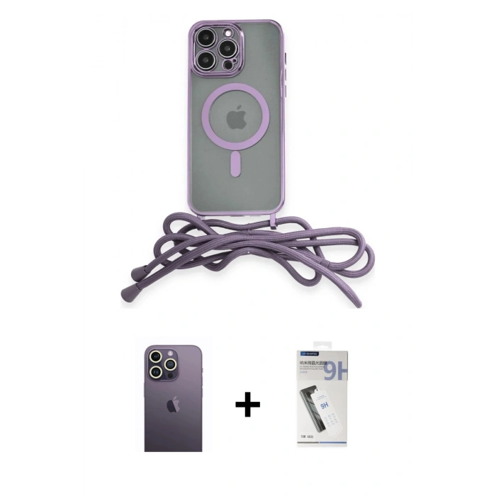 MARSİLYAN™- iPhone 12 Pro Max Kılıf Eksen Özel Seri - Şeffaf Uv Polymer Nano Ekran Koruyucu + Neon Fosforlu Kamera Lens - BZ