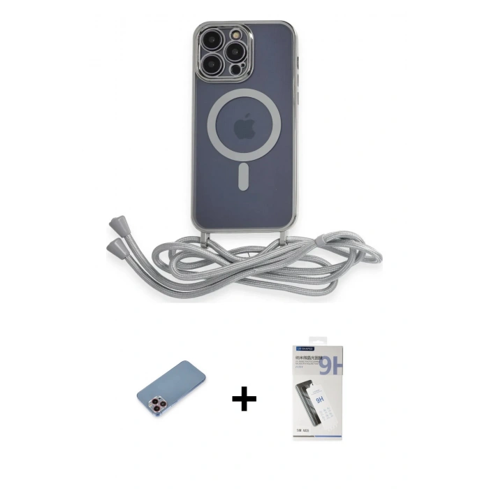 MARSİLYAN™- iPhone 12 Pro Max Kılıf Eksen Özel Seri - Şeffaf Uv Polymer Nano Ekran Koruyucu + Shine Kamera Lens Koruma Cam - PE