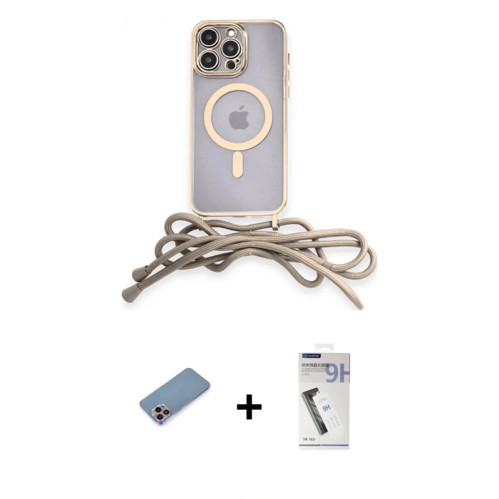 MARSİLYAN™- iPhone 12 Pro Max Kılıf Eksen Özel Seri - Şeffaf Uv Polymer Nano Ekran Koruyucu + Shine Kamera Lens Koruma Cam - PE