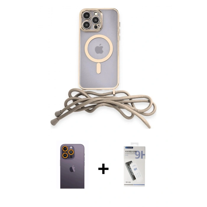 MARSİLYAN™- iPhone 12 Pro Max Kılıf Eksen Özel Seri - Şeffaf Uv Polymer Nano Ekran Koruyucu + Neon Fosforlu Kamera Lens - SI