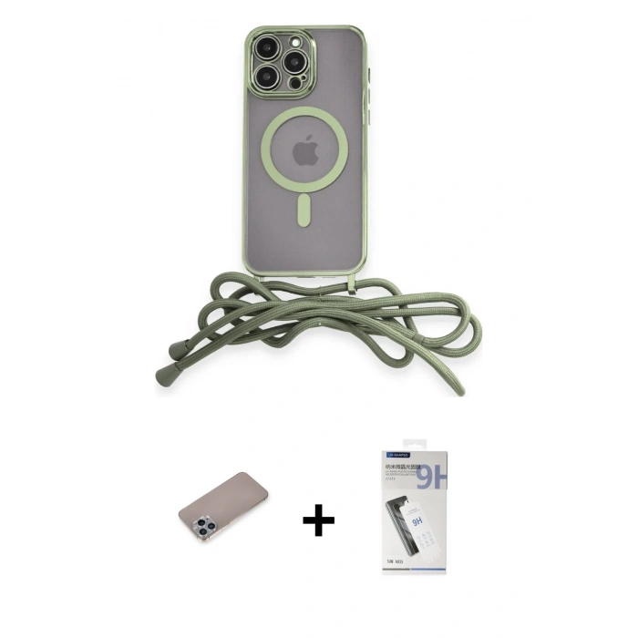 MARSİLYAN™- iPhone 12 Pro Max Kılıf Eksen Özel Seri - Şeffaf Uv Polymer Nano Ekran Koruyucu + Shine Kamera Lens Koruma Cam - SABE