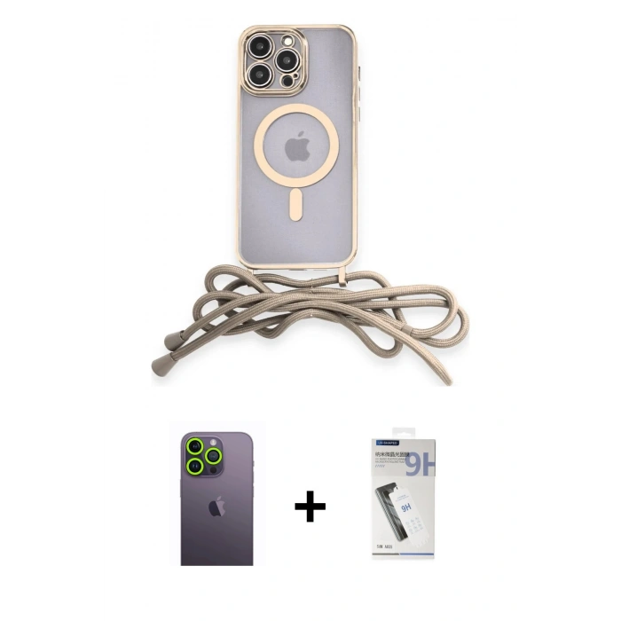 MARSİLYAN™- iPhone 12 Pro Max Kılıf Eksen Özel Seri - Şeffaf Uv Polymer Nano Ekran Koruyucu + Neon Fosforlu Kamera Lens - YL