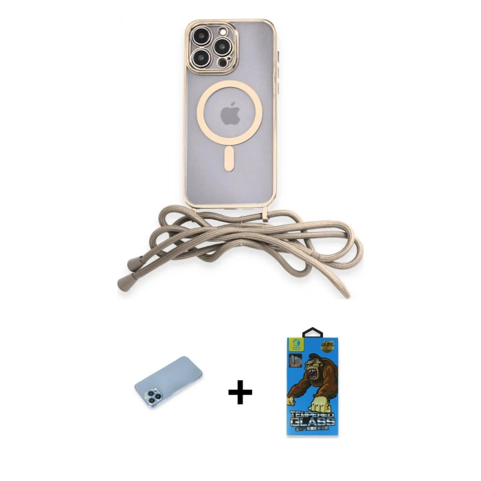 MARSİLYAN™- iPhone 12 Pro Max Kılıf Eksen Özel Seri - Siyah 18D Cam Ekran Koruyucu + Shine Kamera Lens Koruma Cam - MI