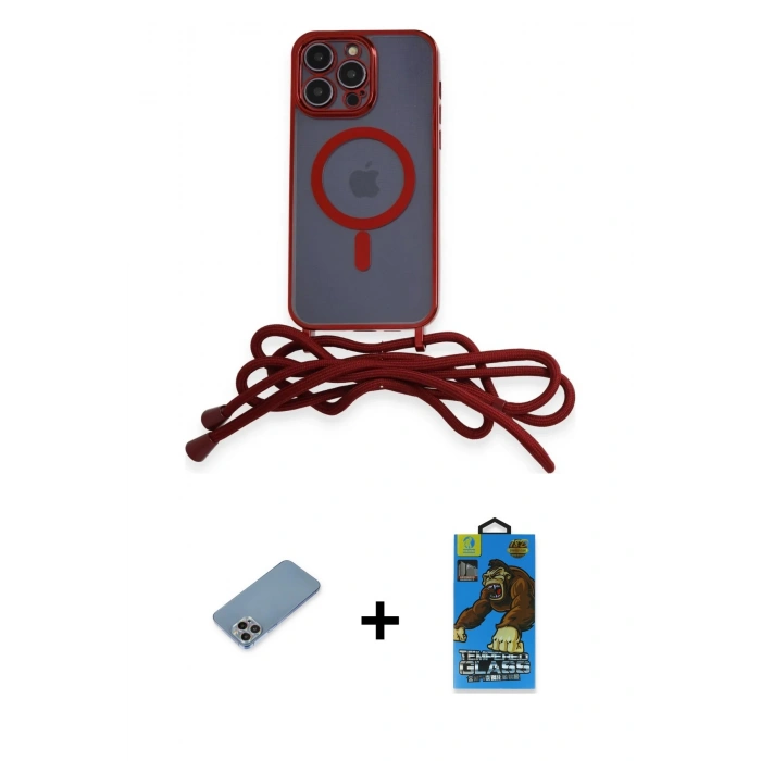MARSİLYAN™- iPhone 12 Pro Max Kılıf Eksen Özel Seri - Siyah 18D Cam Ekran Koruyucu + Shine Kamera Lens Koruma Cam - GI