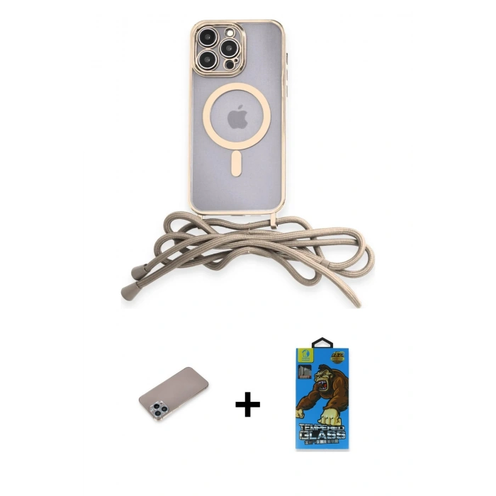 MARSİLYAN™- iPhone 12 Pro Max Kılıf Eksen Özel Seri - Siyah 18D Cam Ekran Koruyucu + Sierra Blue Shine Kamera Lens Koruma Cam