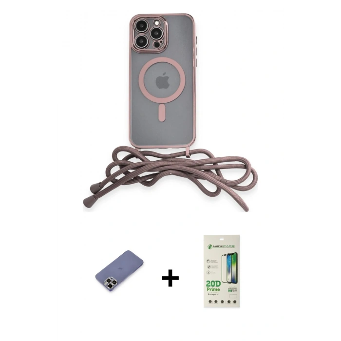 MARSİLYAN™- iPhone 12 Pro Max Kılıf Eksen Özel Seri - Siyah 20D Premium Cam Ekran Koruyucu + Metal Kamera Lens Koruma Cam - GD