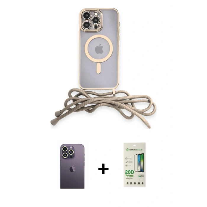 MARSİLYAN™- iPhone 12 Pro Max Kılıf Eksen Özel Seri - Siyah 20D Premium Cam Ekran Koruyucu + Neon Fosforlu Kamera Lens - BZ