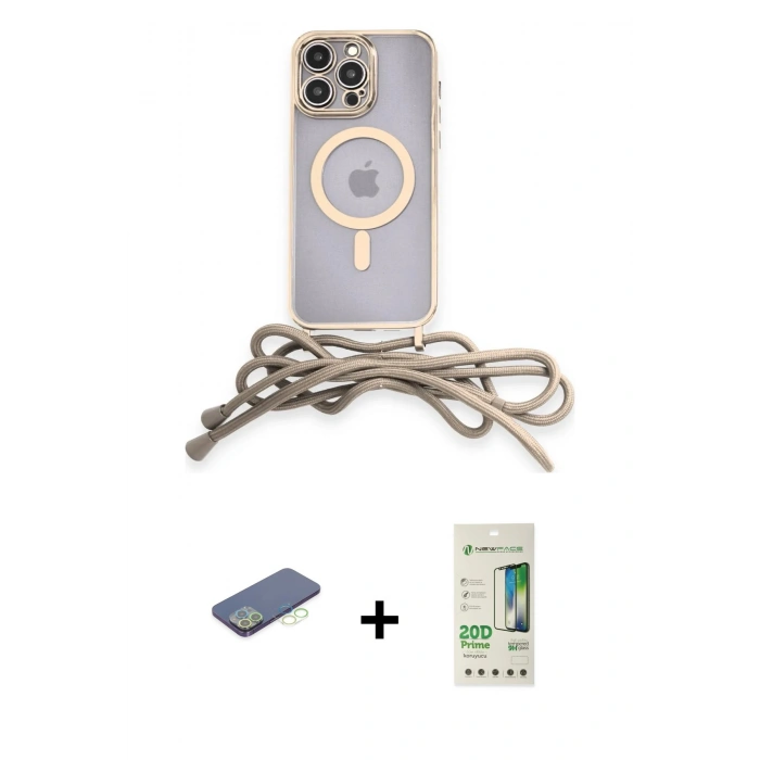 MARSİLYAN™- iPhone 12 Pro Max Kılıf Eksen Özel Seri - Siyah 20D Premium Cam Ekran Koruyucu + Renkli Kamera Lens Koruma Cam - YL