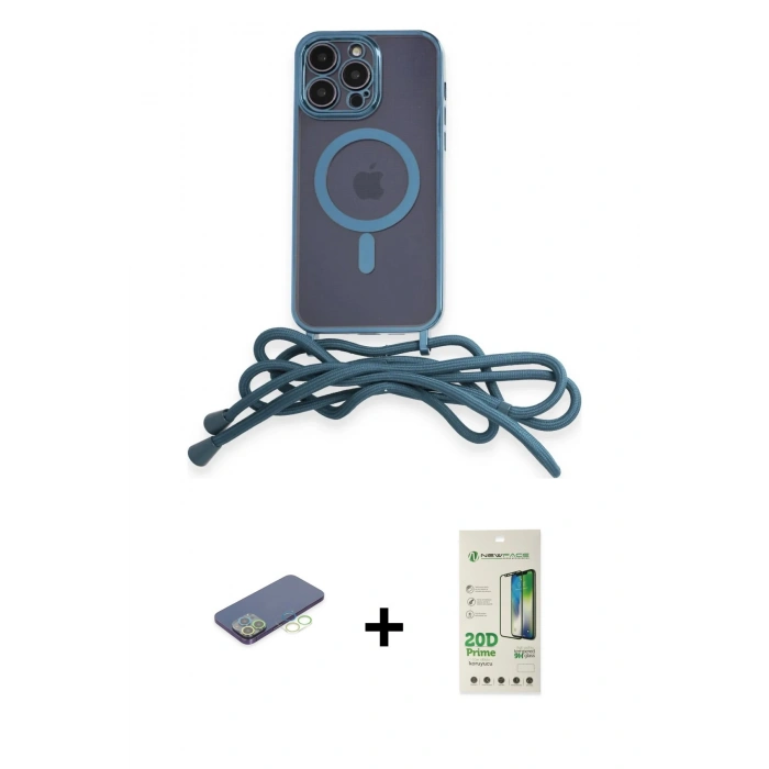 MARSİLYAN™- iPhone 12 Pro Max Kılıf Eksen Özel Seri - Siyah 20D Premium Cam Ekran Koruyucu + Renkli Kamera Lens Koruma Cam - YL