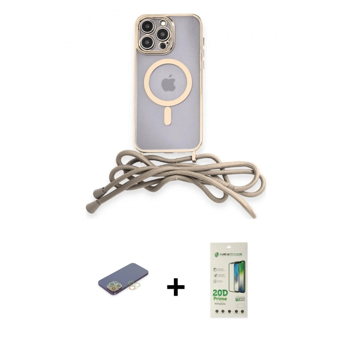 MARSİLYAN™- iPhone 12 Pro Max Kılıf Eksen Özel Seri - Siyah 20D Premium Cam Ekran Koruyucu + Renkli Kamera Lens Koruma Cam - SI